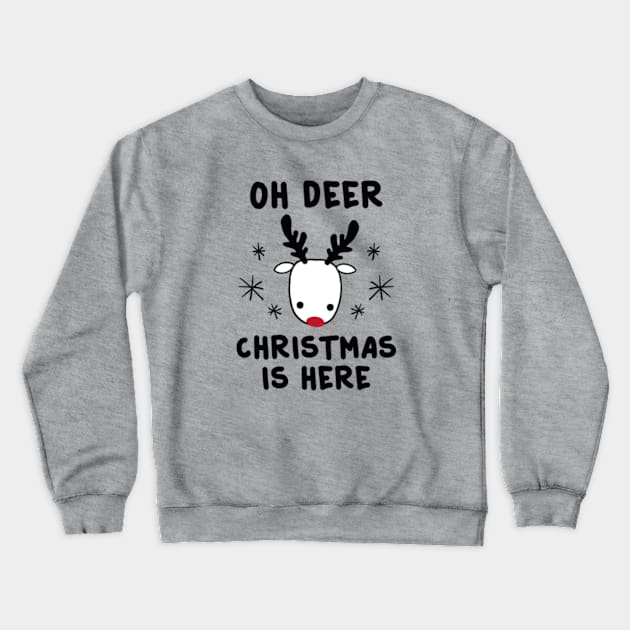 Oh Deer Crewneck Sweatshirt by VectorPlanet